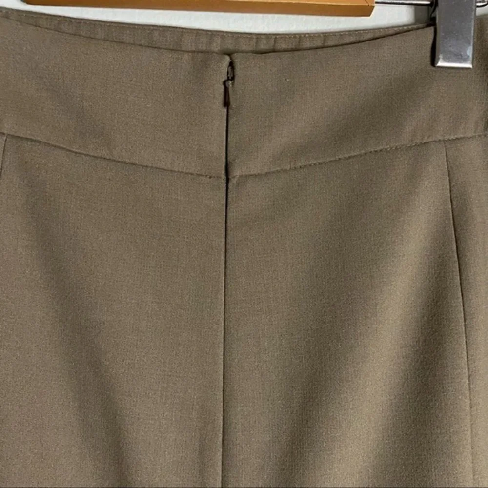Ann Taylor Loft Women's Taupe Mini Formal Skirt